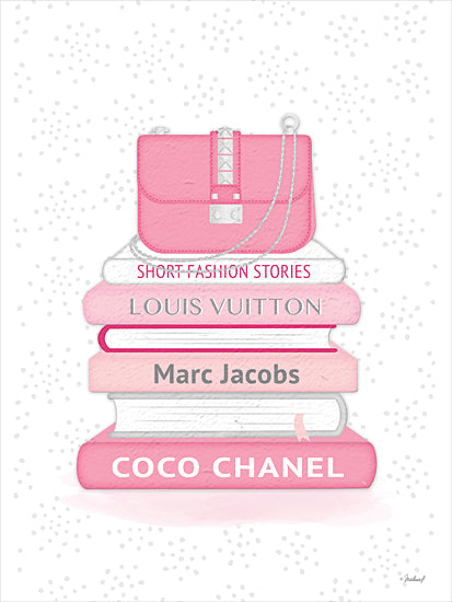 Martina Pavlova PAV545 - PAV545 - Short Fashion Stories - 12x16 Fashion, Short Fashion Stories, Louis Vuitton, Marc Jacobs, Coco Chanel, Books Purse, Fashion Designers, Pink & White, Girls from Penny Lane