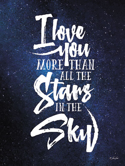 Lauren Rader RAD1186 - More than All the Stars - Quote, Galaxy, Inspirational, Typography, Sign from Penny Lane Publishing
