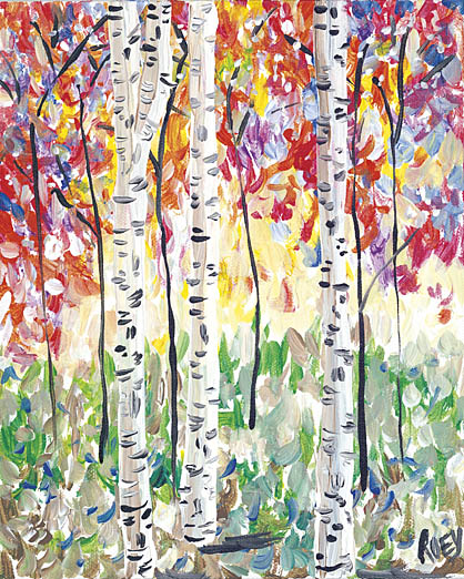 Roey Ebert REAR160 - Colorful Birch Forest - Abstract, Rainbow, Tree from Penny Lane Publishing