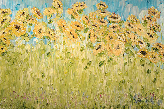 Roey Ebert REAR183 - Sunflower Garden - Abstract, Floral, Sunflowers, Field, Landscape from Penny Lane Publishing
