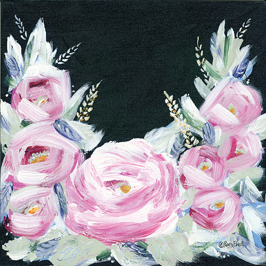 Roey Ebert REAR314 - REAR314 - Gather Together I - 12x12 Flowers, Pink Flowers, Chalkboard from Penny Lane