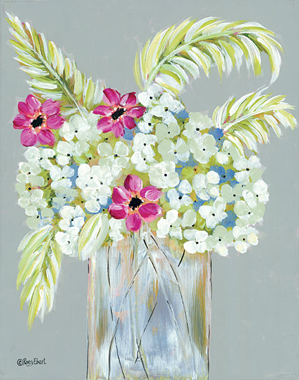 Roey Ebert REAR324 - REAR324 - For You - 12x16 Flowers, Pink and White Flowers, Vase, Glass Vase, Botanical, Greenery from Penny Lane