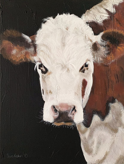 Suzi Redman RED151 - RED151 - Portrait of a Hereford - 12x16 Cow, Hereford Cow, Farm Animal, Animals from Penny Lane