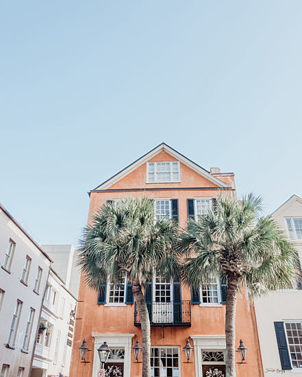 Jennifer Rigsby RIG114 - RIG114 - Charleston Palms - 12x16 Photography, Building, Charleston, South Carolina, Palm Trees, Tropical, Architecture from Penny Lane