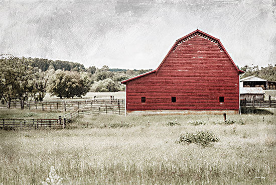 Jennifer Rigsby RIG213 - RIG213 - The Homestead - 18x12 Photography, Barn, Red Barn, Farm, Fields, Landscape, Summer from Penny Lane