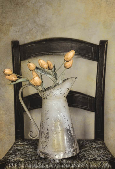Robin-Lee Vieira RLV125 - Golden Tulips - Tulips, Pitcher, Chair from Penny Lane Publishing