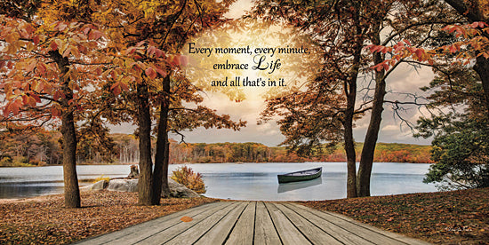 Robin-Lee Vieira RLV487 - Embrace Life - Canoe, Lake, Trees, Nature, Autumn, Path from Penny Lane Publishing
