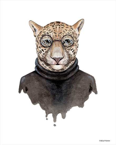 Rachel Nieman RN132 - RN132 - Jaguar as Steve Jobs - 12x16 Jaguar, Turtleneck, Glasses, Steve Jobs from Penny Lane