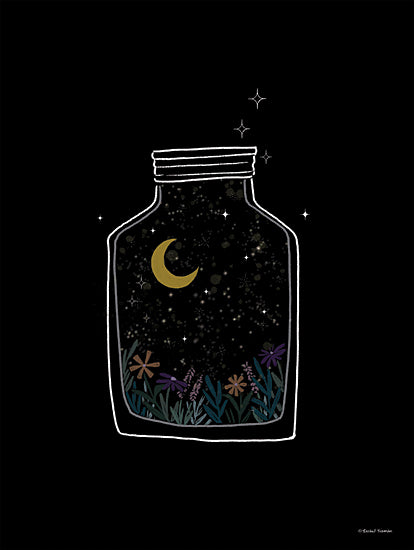 Rachel Nieman RN191 - RN191 - Celestial Jar - 12x16 Glass Jar, Moon, Stars, Lodge, Kid's Art, Whimsical from Penny Lane