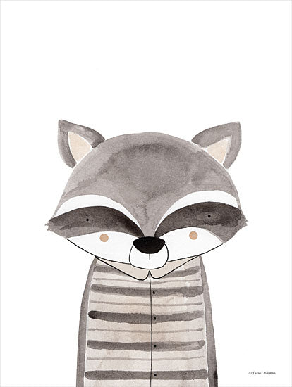 Rachel Nieman RN262 - RN262 - Ryder the Raccoon - 12x16 Baby, Raccoon, Kid's Art, Neutral Colors, Illustrative from Penny Lane