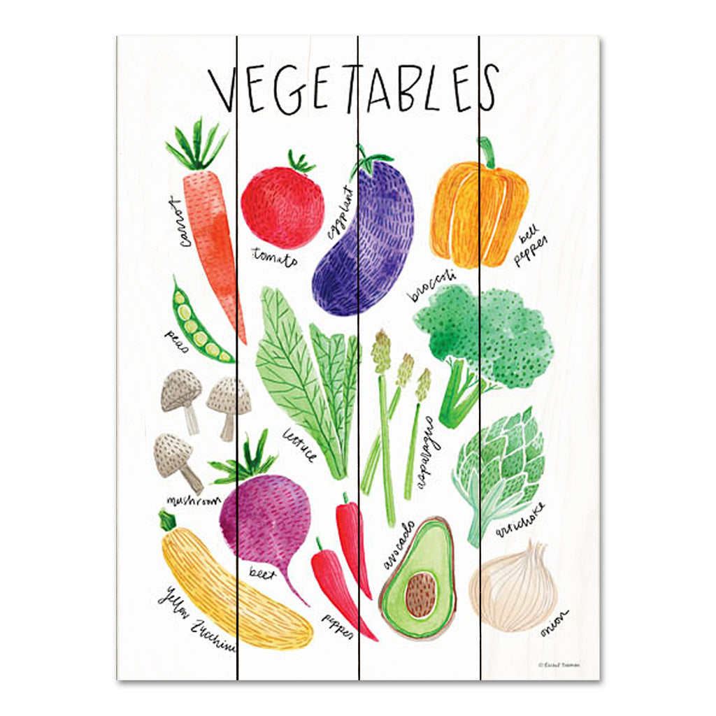 Rachel Nieman RN340PAL - RN340PAL - Vegetables - 12x16 Signs, Charts, Vegetables, Typography, Kitchen, Summer, Children from Penny Lane