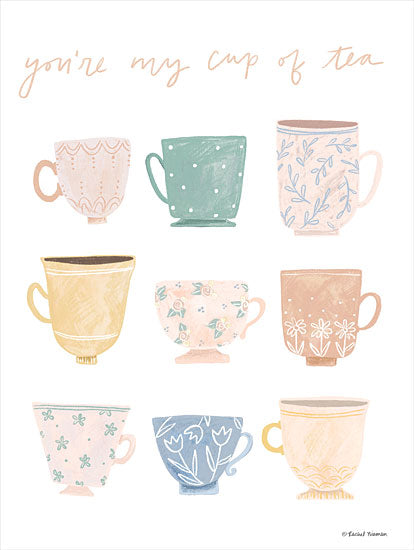 Rachel Nieman RN377 - RN377 - You're My Cup of Tea - 12x16 You're My Cup of Tea, Tea Cups, Kitchen, Signs from Penny Lane