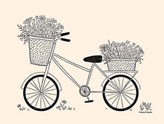 RN393 - Spring Flower Bike Sketch - 16x12