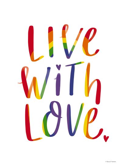 Rachel Nieman Licensing RN440LIC - RN440LIC - Live with Love Rainbow - 0  from Penny Lane