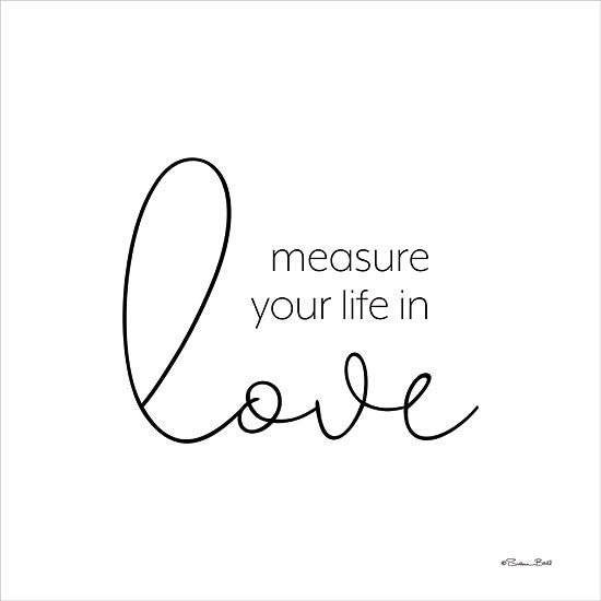 Susan Ball SB1012 - SB1012 - Measure Your Life - 12x12 Measure Your Life in Love, Love, Motivational, Typography, Signs from Penny Lane