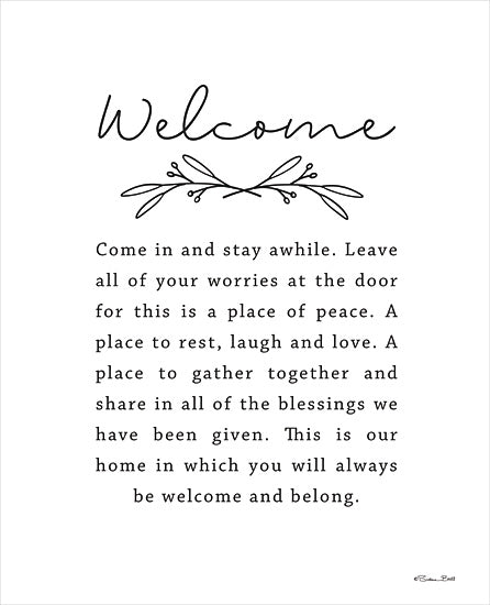 Susan Ball SB1014 - SB1014 - Welcome - 12x16 Welcome, Home, Family, Love, Typography, Signs from Penny Lane