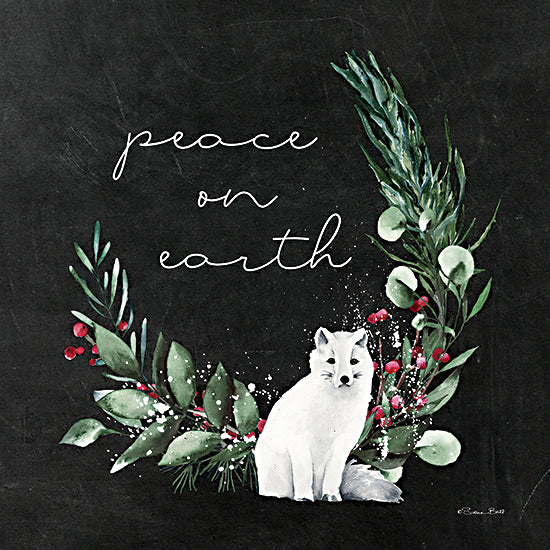 Susan Ball SB1030 - SB1030 - Peace On Earth   - 12x12 Christmas, Holidays, Peace on Earth, Typography, Signs, Fox, Greenery, Winter from Penny Lane