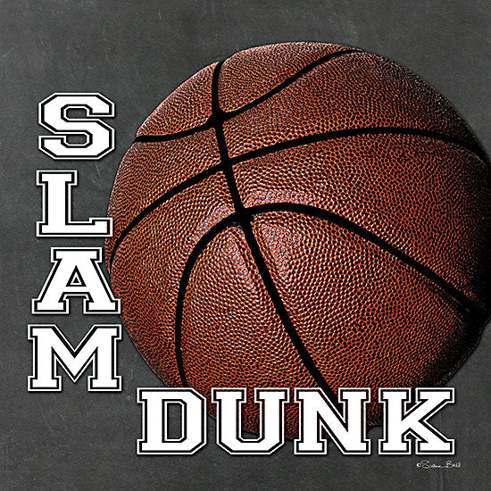 Susan Ball SB1094 - SB1094 - Slam Dunk - 12x12 Sports, Basketball, Slam Dunk, Typography, Signs, Textual Art, Masculine, Children, Boys from Penny Lane