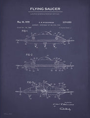 SB1127 - Flying Saucer Patent    - 12x16