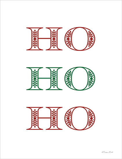 Susan Ball SB1231 - SB1231 - Ho Ho Ho - 12x16 Christmas, Holidays, HO, HO, HO, Typography, Signs, Textual Art from Penny Lane