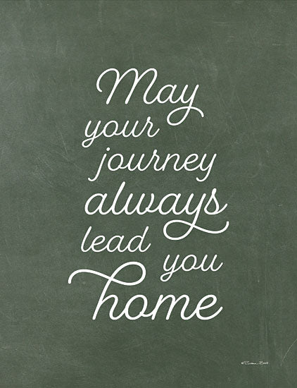 Susan Ball SB1241 - SB1241 - May Your Journey - 12x16 Inspirational, May Your Journey Always Lead You Home, Typography, Signs, Textual Art, Green & White from Penny Lane