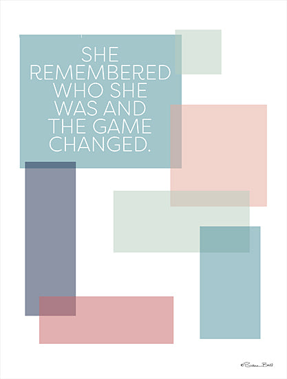 Susan Ball SB824 - SB824 - Game Changed - 12x16 Who She Was, Abstract, Tween, Motivational, Squares, Signs from Penny Lane
