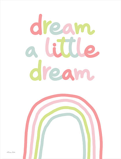 Susan Ball SB848 - SB848 - Dream a Little Dream - 12x16 Dream a Little Dream, Rainbow, Kid's Art, Children, Pastel Colors from Penny Lane