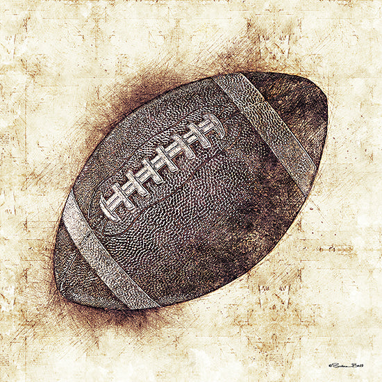 Susan Ball SB868 - SB868 - Football Sketch - 12x12 Football, Sketch, Sports, Masculine, Boys from Penny Lane