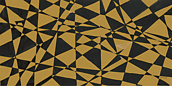 Stellar Design Studio SDS1351 - SDS1351 - Geometric Jumble - 18x9 Abstract, Geometric, Patterns, Gold, Black, Contemporary from Penny Lane