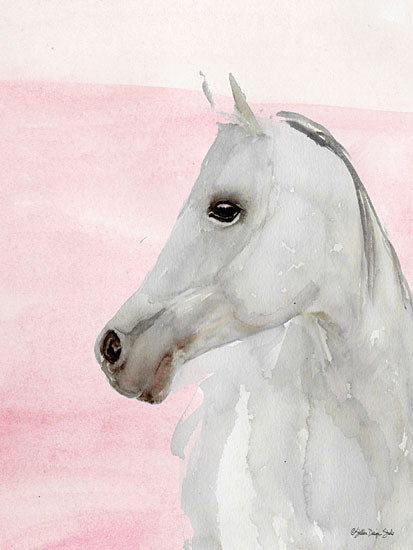Stellar Design Studio SDS314 - SDS314 - The Beauty - 12x16 White Horse, Watercolor, Portrait from Penny Lane
