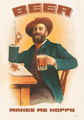 SDS366 - Beer Makes Me Hoppy - 12x18