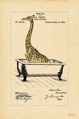 SDS452 - Giraffe in Tub - 12x18