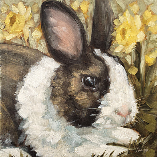 Sara G. Designs SGD133 - SGD133 - Buttercup - 12x12 Rabbit, Bunny, Flowers, Yellow Flowers, Easter, Spring from Penny Lane
