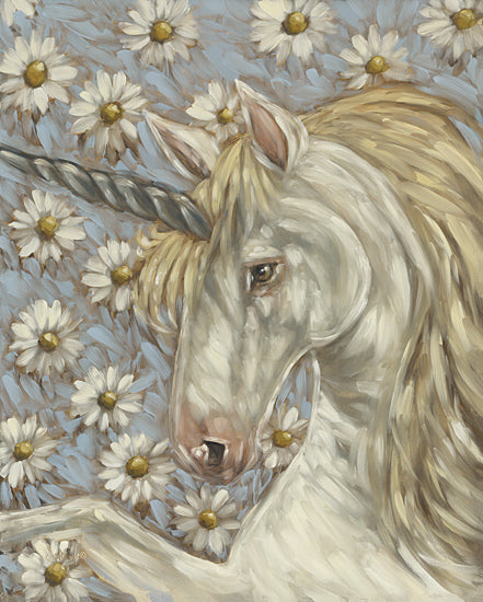 Sara G. Designs SGD190 - SGD190 - One of a Kind - 12x16 Whimsical, Unicorn, Flowers, White Flowers from Penny Lane