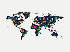 ST832 - Dino World Map - 16x12