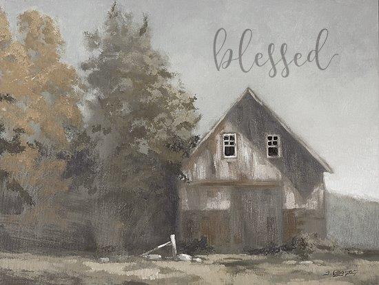 Tim Gagnon TGAR133 - TGAR133 - Blessed Barn      - 16x12 Barn, Farm, Blessed Barn, Abstract, Blessed, Typography, Signs, Inspirational, Landscape, Fall from Penny Lane