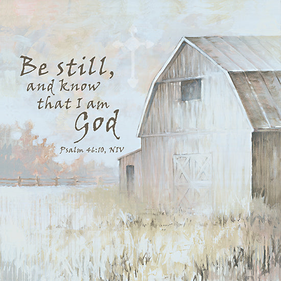 White Ladder WL189 - WL189 - Be Still Barn - 12x12 Religious, Be Still and Know That I Am God, Bible Verse, Psalms, Typography, Signs, Barn, Farm, Abstract, Fall from Penny Lane