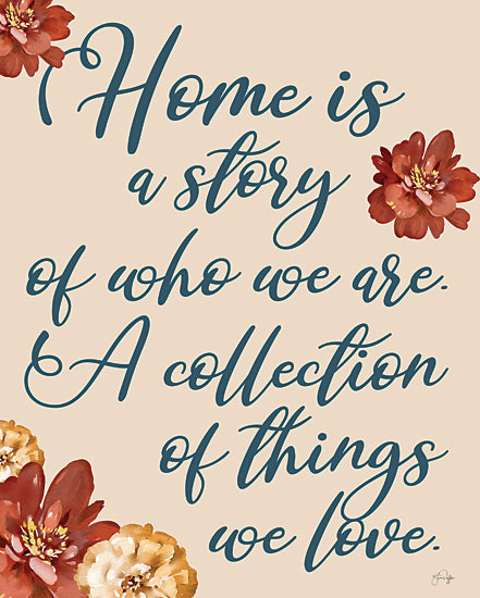 Yass Naffas Design YND146 - YND146 - A Story of Love - 12x16 Home is a Story of Who We Are, Nate Berkus, Quote, Flowers, Typography, Signs from Penny Lane