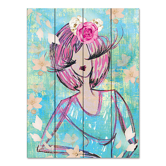 Yass Naffas Designs YND161PAL - YND161PAL - Classy and Fabulous - 12x16 Lady, Woman, Fashion, Flowers, Sketch, Abstract, Whimsical from Penny Lane