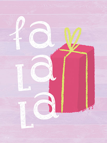 Yass Naffas Designs YND290 - YND290 - Swift Pink Gift - 12x16 Christmas, Holidays, Fa La La, Typography, Signs, Textual Art, Deck the Halls, Present, Christmas Song, Pink from Penny Lane