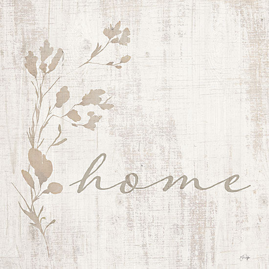 Yass Naffas Designs YND316 - YND316 - Home Heritage - 12x12 Inspirational, Home, Typography, Signs, Textual Art, Flowers, Silhouette, Tan, Neutral Palette from Penny Lane