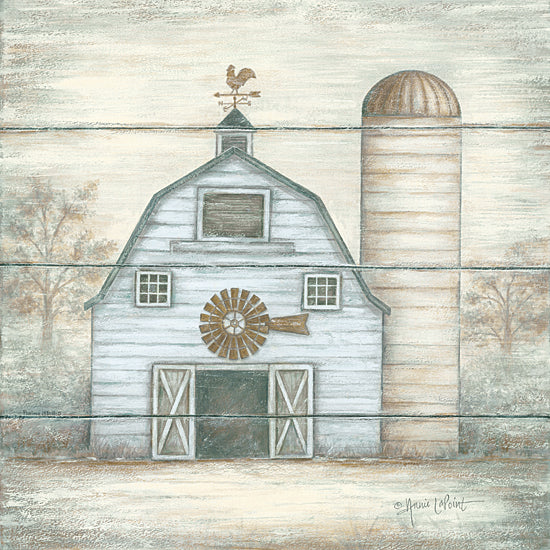 Annie LaPoint ALP1638 - The Big White Barn - Barn, Silo, Farm, Weathervane from Penny Lane Publishing