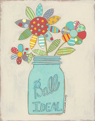 BER1270 - Ball Jar of Flowers - 12x16