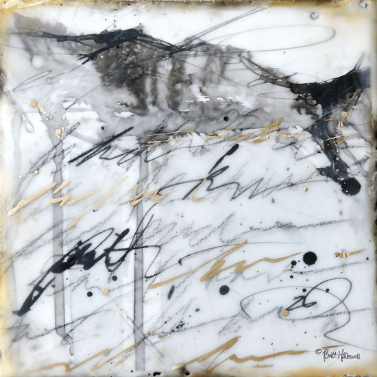 Britt Hallowell BHAR500 - BHAR500 - The World is Calling - 12x12 Abstract, Black and White from Penny Lane