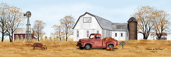 Billy Jacobs BJ1191B - Autumn on the Farm - 36x12 Farm, Barn, Truck, Pumpkins, Harvest, Fields from Penny Lane