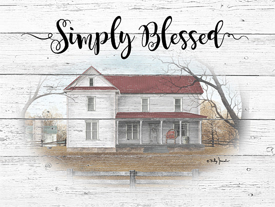 Billy Jacobs BJ1209 - BJ1209 - Simply Blessed - 16x12 Simply Blessed, House, Homestead, Country, Americana from Penny Lane