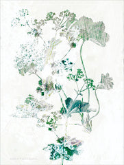 BLUE136 - Geranium Botanical  - 12x16