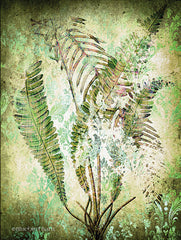 BLUE150 - Organic Greenery in Damask II   - 12x16