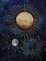 BLUE384 - Gold Celestial Rays I - 12x16