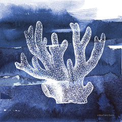 BLUE427 - Coastal Blue and White Brush Coral I - 12x12